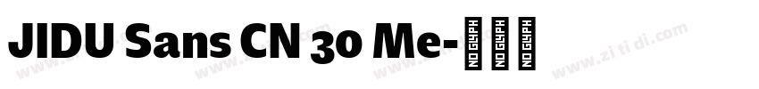 JIDU Sans CN 30 Me字体转换